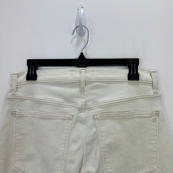 Madewell The Petite Stovepipe Jeans Vintage Canvas Stretch Denim Beige US 30 NWT - Picture 12 of 15